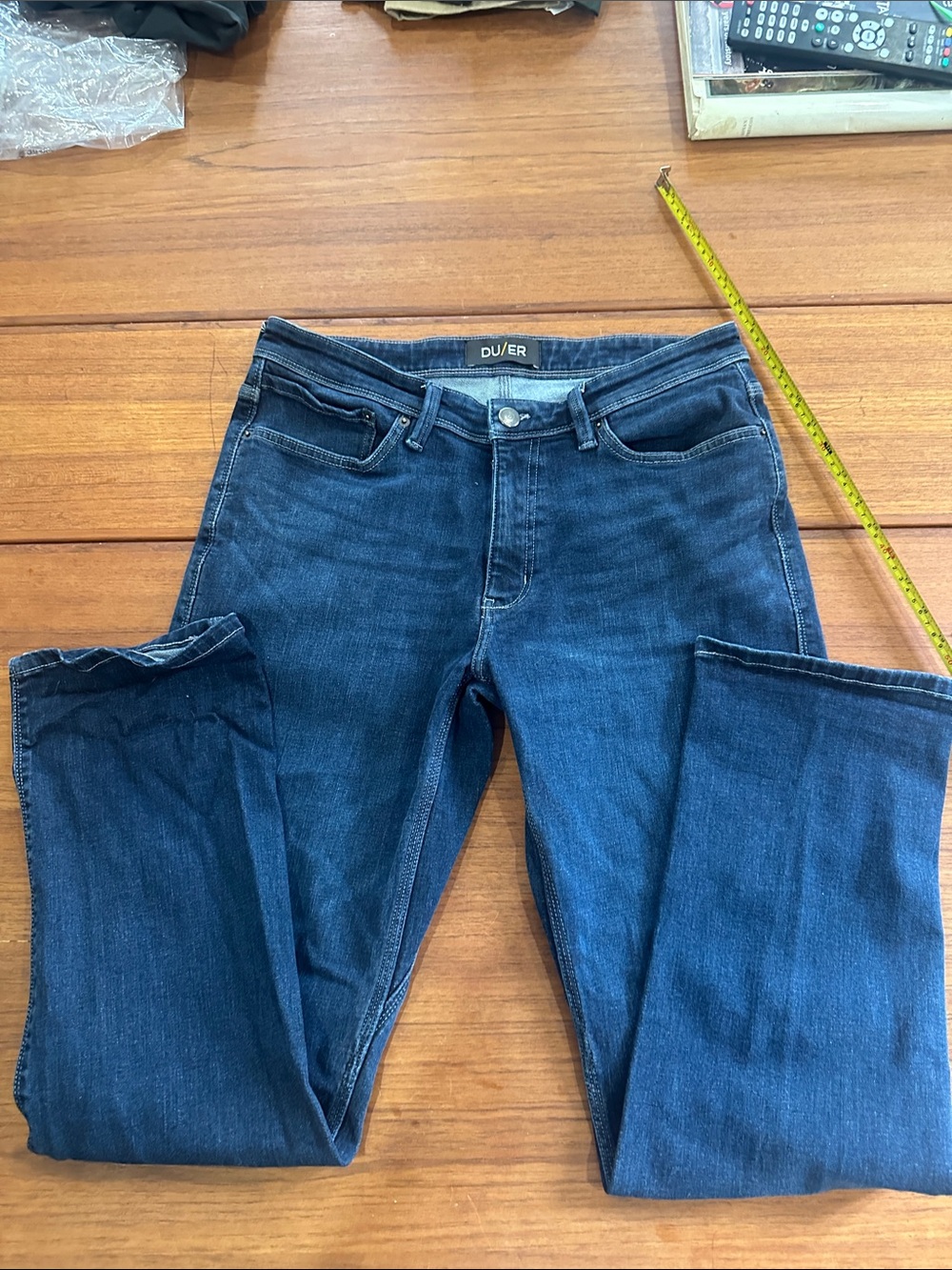 Duer Men's Dark Blue Straight Jeans